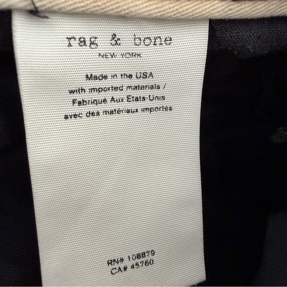 Rag and Bone Maya High Rise Straight Faded Black size 26 - Picture 11 of 11